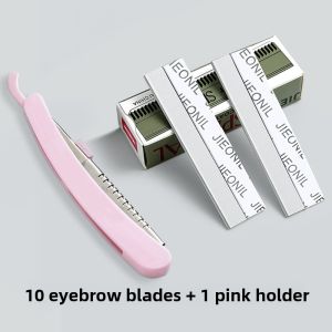 Eyebrow Trimmer Razor for Ladies And Gentlemen Beauty Salon Professional Eyebrow Shaping Tool Replaceable Blades for All Skin Types