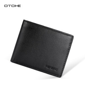 OTOHE Men Wallet Soft PU Wallet Business Wallets High Quality PU Leather Coin Bag Zipper Multi-Card Position ID Credit Cards Holders Solid Color Travel Purses Coin Pouch