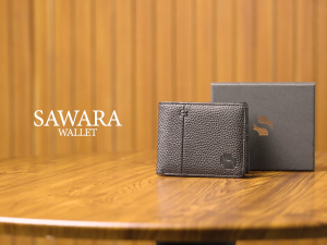 Shigetsu SAWARA Leather Bifold Wallet for Men Card Holder Short Bifold Wallet Gift for Men