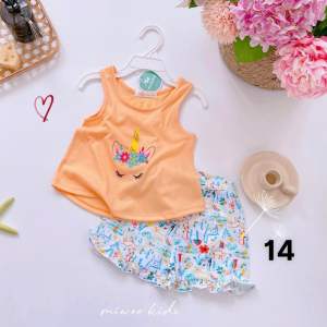 Bộ ba lỗ bé gái in hình Pony Mickey Miwoo