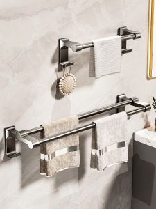 ตู้เสื้อเชิ้ตผ้าเช็ดตัว ติดผนัง ไม่ต้องเจาะ คู่เดี่ยว รูปตู้เสื้อผ้า สำหรับห้องน้ำและห้องน้ำ ที่แขวนผ้าเช็ดตัวแบบติดผนัง