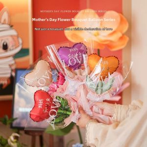 LONGKUI | Mothers Day and Birthday Gift Handmade Accessories Flower Bunch Card