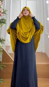 BISA COD Hijab Syari Jumbo FK Tali Berlengan Kode MAHDA Bahan Kringkel Premium By Ory AjeZas Collect
