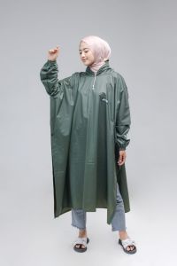 JAS HUJAN SETELAN PONCHO+CELANA lengan panjang Akenzo Raincoat terbaik anti rembes pria wanita dewasa