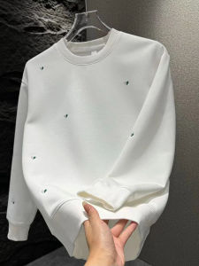 Áo Nỉ Cổ Tròn Cotton Dài Tay Mùa Thu Mới Cho Nam Thời Trang Giản Dị Áo Thun Cotton Thường Ngày Đa Năng Thoải Mái