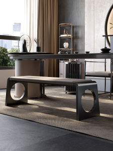 Stainless Steel Designer Bench Creative Shoe Changing Dining Table Chair Long Bench Italian Luxury Bed Tail Bench Modern Simple
