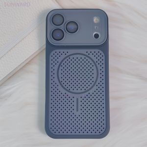 Heat Dissipation Magnetic Skin Feel Phone Case For iPhone 17 16E 14 15 Plus 13 12 Pro Max For Magsafe Lens Film Protection Cover