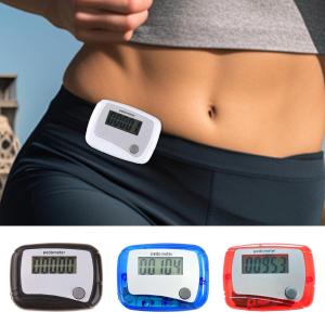 Digital LCD Pedometer with Clip Walking Running Step Counter Step 99999 Mini Step Meter for Outdoor Jogging Training Walking