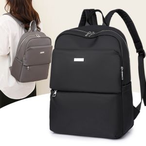 Túi Đeo Vai Nữ Chống Thấm Nước Dung Tích Lớn Bằng Vải Nylon Màu Trơn Phong Cách Đường Phố Túi Đeo Vai Mềm Dùng Cho Du Lịch Và Công Tác