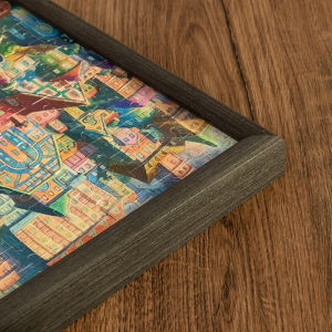 Solid Wood Puzzle Frame 1000 Large Picture Frame Wall-Mounted 500 Pieces Mounted Picture Frame 300 Puzzle Frame Frame Customized Mounting Frame 5070