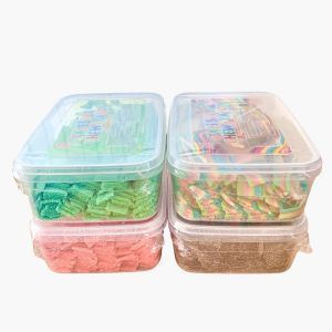 SOUR CHEWY " TALI SOUR CHEWY / STRAWBERRY / COLA / APPLE / RAINBOW  - 1KG " [ HALAL ]