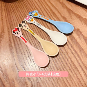 Ceramic Spoon Cute Cartoon Baby Spoon Rice Spoon Soup Spoon High Aesthetic Value Home Use Children Eating Spoon