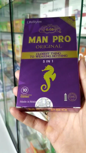 Bao cao su Malaysia Man Pro hộp 10 chiếc 5 in 1