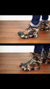 Sepatu Safety Pria Boots Ujung Besi Camo & Outdoor Kerja Proyek