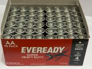 EVEREADY Super Heavy Duty AA Size Battery 1 Box (12x4pack) 48pcs