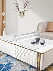 LVSEFENG | Heat-Resistant Water-Resistant Oil-Resistant Transparent PVC Long Rectangular Table Pad
