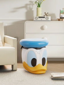เก้าอี้สตูลลายโดนัลด์ดั๊ก สำหรับใช้ในบ้าน เก้าอี้เปลี่ยนรองเท้า ห้องโถงทางเข้า ห้องนั่งเล่น การ์ตูน น่ารัก วัสดุเรซิ่น เหมาะสำหรับเด็ก