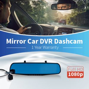 Suitu Dash Cam Mobil 1080P Full HD 4.3 inch Dual Lens Front Rear 24 hours Loop Recording