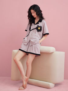 Cotton Short Sleeve Shorts Pajama Set