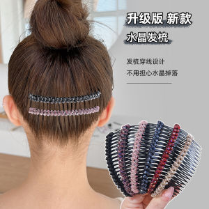 Barrettes Womens Summer Back Head Broken Hair Organize Fantastic Hair Comb Crystal Hair Comb Bang Hairpin South Korea All-Match Headband