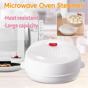 Microwave Oven Steamer Special Vessel Heating Container Home Hot Food Heating Steamed Buns
