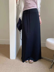 Váy Dài Màu Đen Cho Bà Bầu Có Dây Rút Váy Dài Cạp Cao Váy Dài Mùa Đông Váy Dài Thường Ngày Váy Dài Mùa Xuân