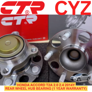 CTR Korea Rear Wheel Hub Bearing Honda Accord T2A 2.0 2.4 2014Y (1 Year Warranty) 42200-T2A-A51
