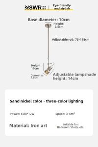 NSWR | Adjustable Angle Long Pole Ambient Pendant Light