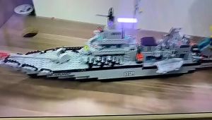 Đồ chơi xếp hình lego hạm đội tàu chiến tên lửa với 1560 chi tiết dài 75cm nhiều kiểu chơi khác nhau