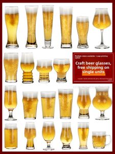 High Aesthetic Value Large Capacity Premium Beer Glass Commercially Brewed Pint Cup for Home Use And Luxury Drinking Experience