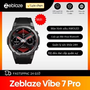 Đồng Hồ Thông Minh Zeblaze VIBE 7 PRO Màn Hình AMOLED 1.43 Theo Dõi Sức Khỏe Thể Thao Với Chức Năng Gọi Điện Dành Cho Nam Giới Màn Hình Cảm Ứng Tròn Đồng Hồ Thể Dục Chống Nước