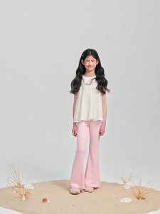 LOVESASAKIDS | Ice-skin Comfortable Stretchy Casual Bell-bottom Pants