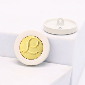 Elegant Minimalist Luxury Metal Button for Sweater Coat Classic Black Gold Color Fragrance Style Versatile Home Fabric Button