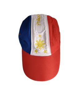 Philippine Flag Cap For Men & Women - Sport Headwear - Souvenir - Blue White Red - Sun and Stars Design