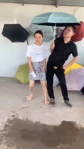 FUN POINT Mini sun umbrella ultra-light five-fold umbrella anti-ultraviolet sunscreen folding umbrella sunny umbrella dual-use pocket windproof [Ship 24H]