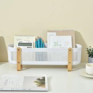 Plastic Cosmetic Storage Box Office Desktop Miscellaneous Items Rack Washstand Organizer Basket Home Office Creative Storage Solution