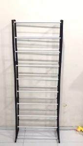 SHENAR Rak amazing 2in1 /Amazing Shoe Rack / Rak Jilbab / Rak Sepatu 10 Susun tanpa cover /rak Bongkar pasang