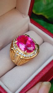 Cincin Pria Batu Permata Siam Bangkok Grade A ( Premium )
