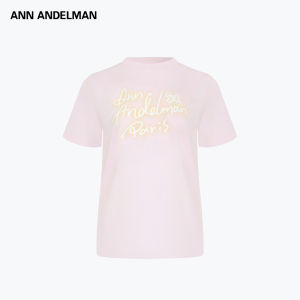ANN ANDELMAN | Fluorescent Logo Printed Short Sleeve T-Shirt