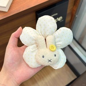 ริบบิ้นผูกผมลายกระต่ายมิเฟอร์สุดน่ารักสำหรับผู้หญิง เครื่องประดับผมสไตล์เกาหลีที่สวยงามและหวาน ริบบิ้นผูกผมแบบหนีบหางม้า