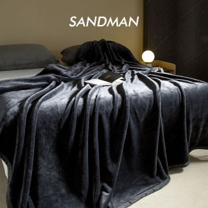 SANDMAN Beach Coral Fleece Blanket Winter Thickened Sofa Nap Blanket Pure Color Warmth Polyester Fiber Universal Season Blanket