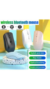 Bluetooth Mouse Wireless Rechargeable Dual Mode BT5.2 2.4G DPI Silent Click for PC Mac Laptop