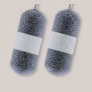 Household Dust Removal Feather Duster Extendable Cleaning Tool for Ceiling Spider Web Cleaning Microfiber round Head Duster