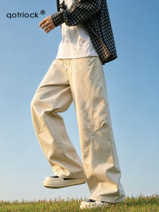 QOTRIOCK | Vintage Heavy Cotton Deconstructed Jeans Pants