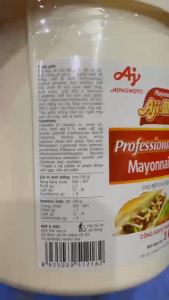 Xốt Mayonnaise Aji-mayo® Professional Sauce 3kg/Xô