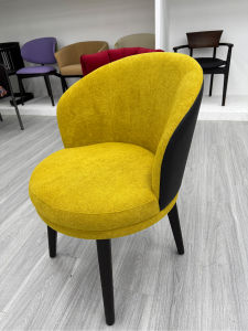DUOBAOFUXING | Luxury Ash Wood & Fabric Back Dining Chair