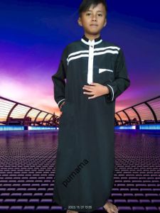 jubah anak laki laki jubah muslim anak laki laki 4-15 tahun