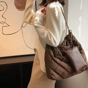 Tote Bag Puffy Shoulder Bag Bubble Resleting Big Size Totebag Resleting Tas Wanita Sling Bag Aesthetic Tas laptop Tas Kuliah Kekinian Tote Bag Wanita