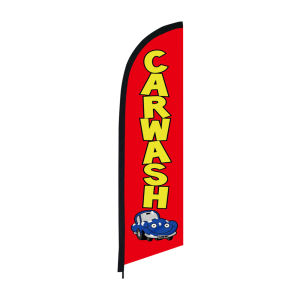 Car Wash Feather Flag Only Flag Without Pole Customized Beach Banner Outdoor Advertising Decoration Auto Promotion