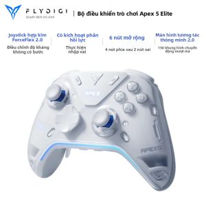 Tay Cầm Chơi Game Flydigi Apex 5 Elite Dành Cho PC Nintendo Switch Mobile - Tay Cầm Chơi Game Có Kích Hoạt Tuyến Tính Hall Kèm Pin